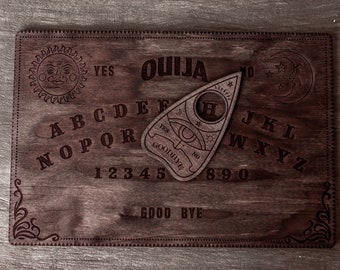 Ouija board wooden,Spirit board,Occult practice,Wood ouija board,Ouija planchette,Talking board,Ouija spirit board