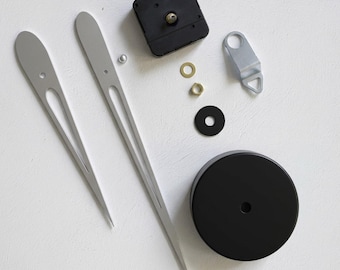 Wall clock mechanisms, Silent clock mechanism, Clock making kit, quartz clock mechanism gold hands, Clock parts replacement kit