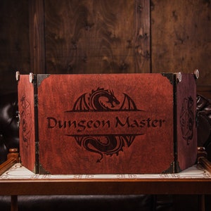 Dungeons and dragons gifts for him,DnD screen,Gifts for dungeon master,Dungeon master screen magnetic,Dm screen,Wooden dm screen