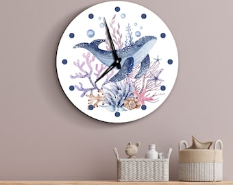 クジラ シャチ シルエット - 壁掛け時計 - Etsy 日本
