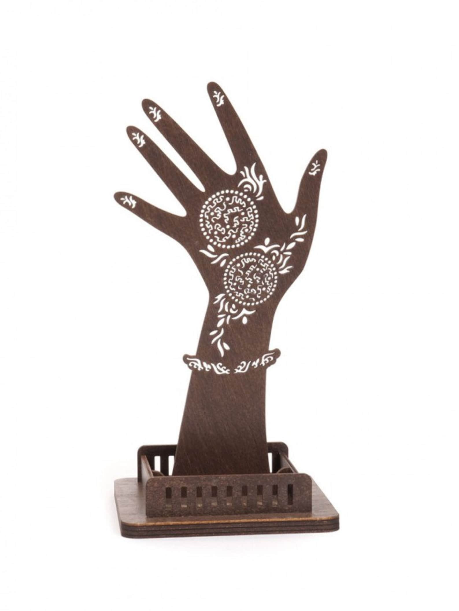 Jewelry hand holderWood jewelry organizerJewelry display Etsy