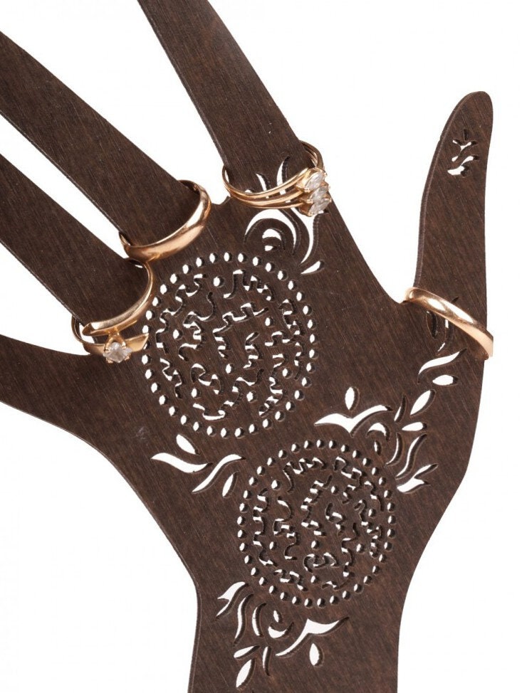 Jewelry hand holderWood jewelry organizerJewelry display Etsy