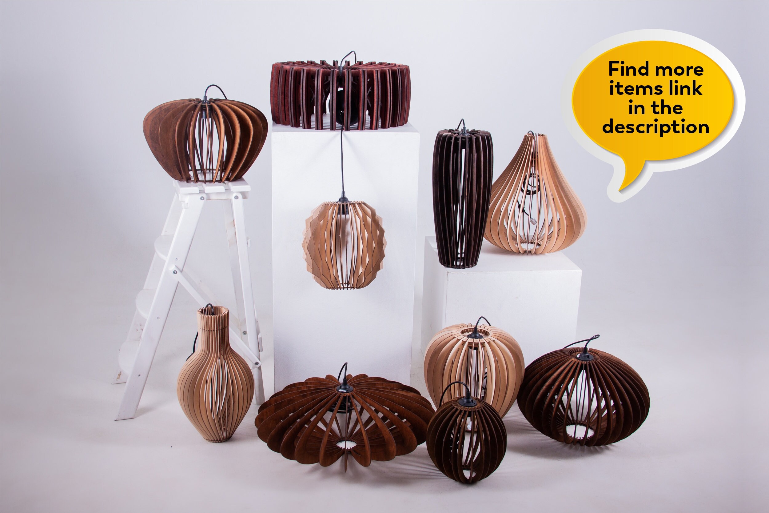 Wooden lamp shadeWood lamp shade pendantWood hanging lamp Etsy