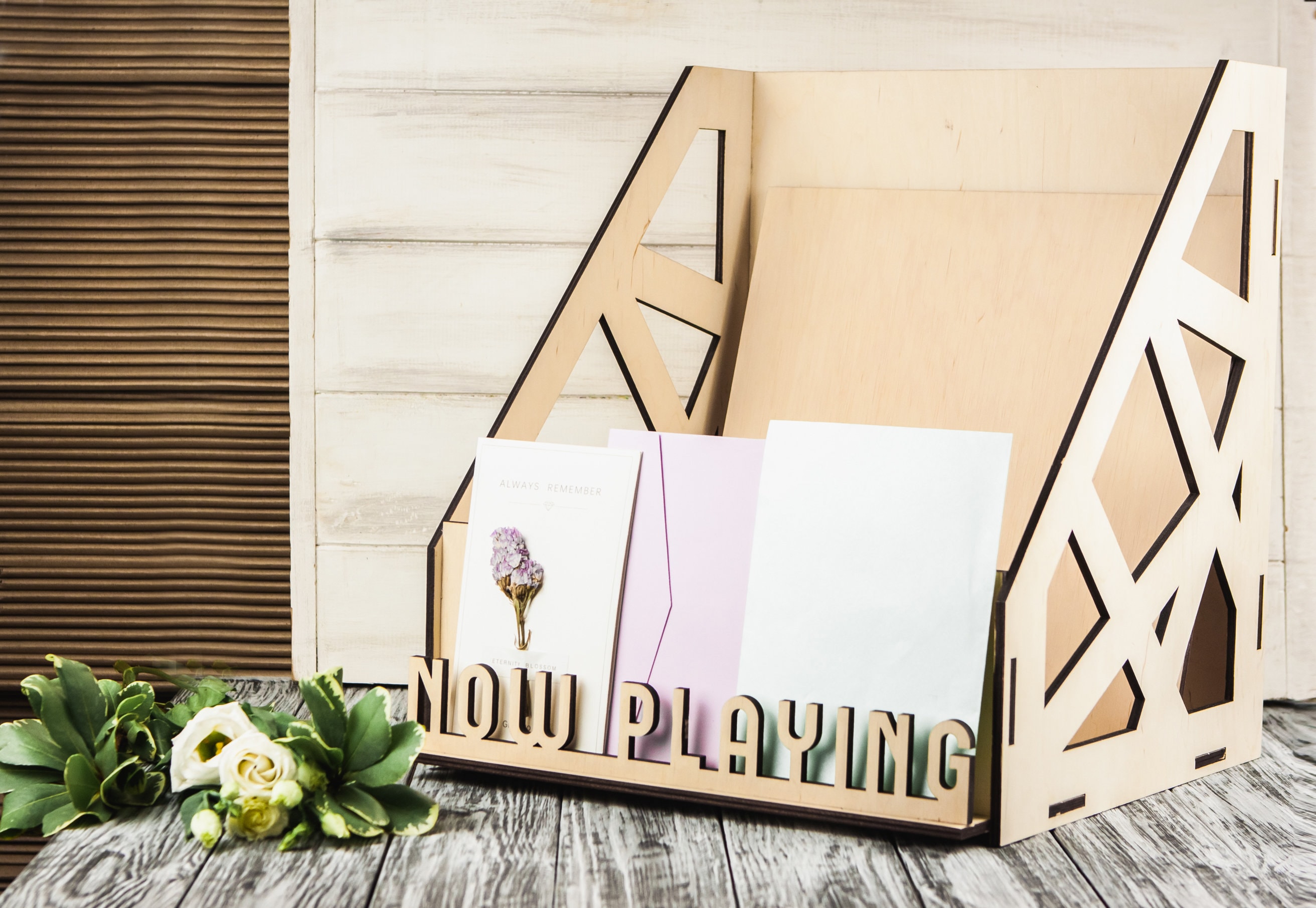 Now Playing Record Stand Now Playing Vinyl Record Standnow Etsy