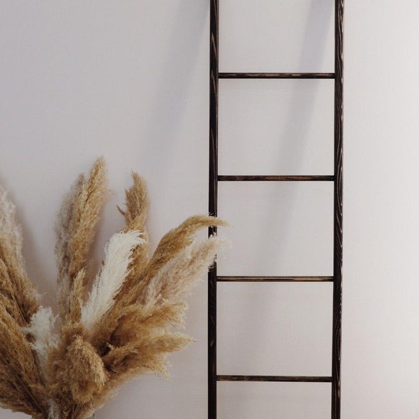 5 foot blanket ladder,Blanket ladder modern,Decorative ladder for bathroom,Blanket ladder wood,Blanket ladder for wall,Towel ladder