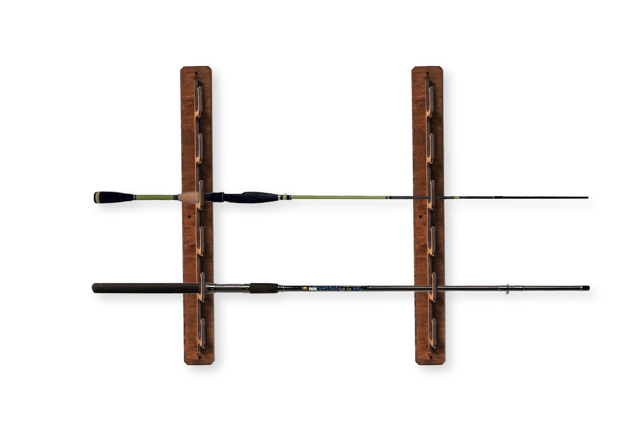 Wall Mounted Rod Holder,wooden Rod Rack,fishing Rod Storage