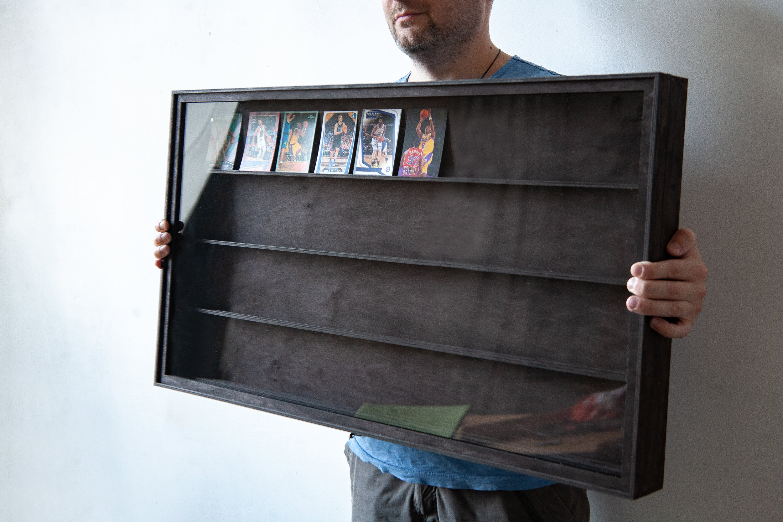 Baseball Card Display Case, Card Display Case for Sports, Sport Cards Stand,  Cards Organizer, Wood Cards Storage, Sports Card Display Case - Etsy