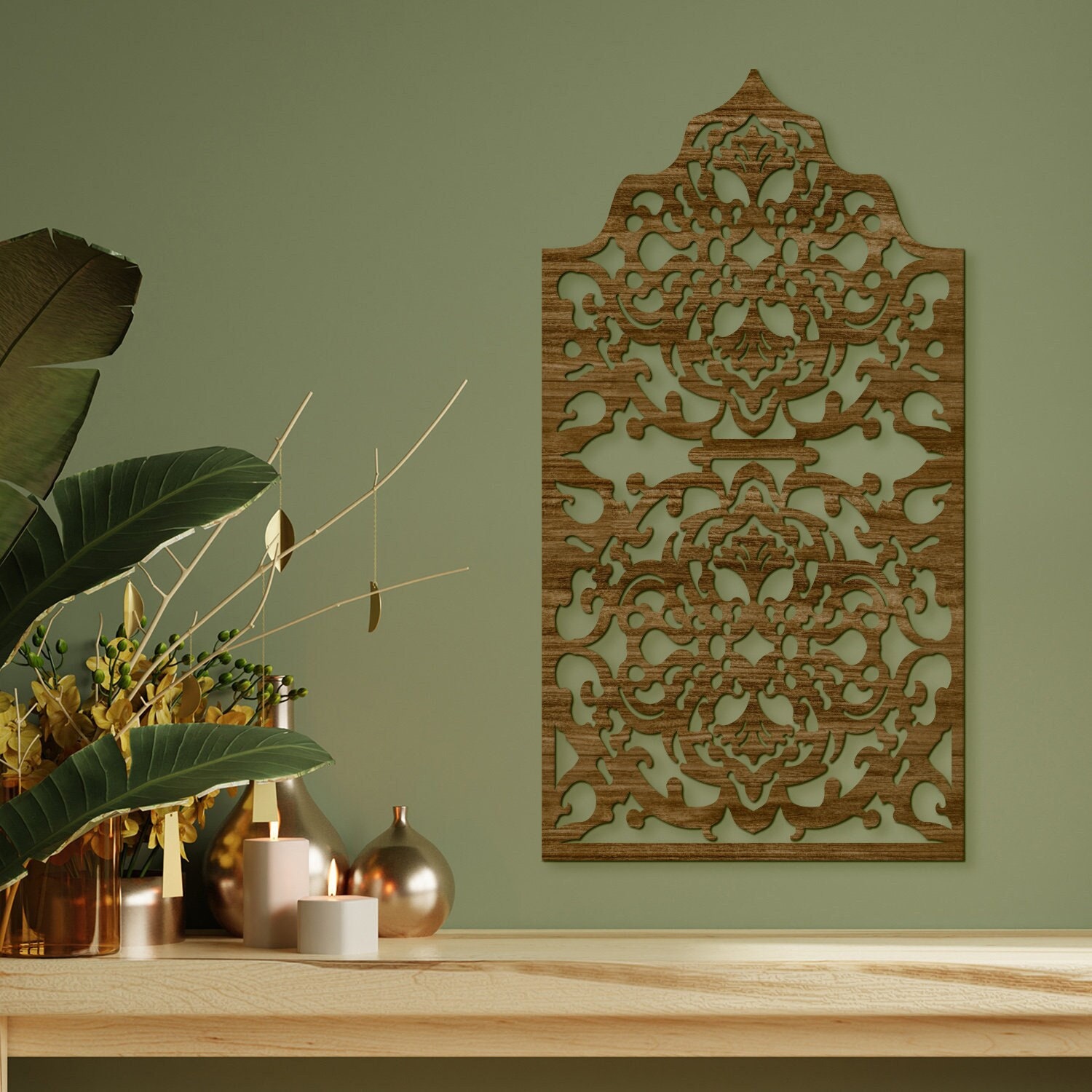 Moroccan Wood Panel Moroccan Wood Wall Art Arabic Wall Art - Etsy UK