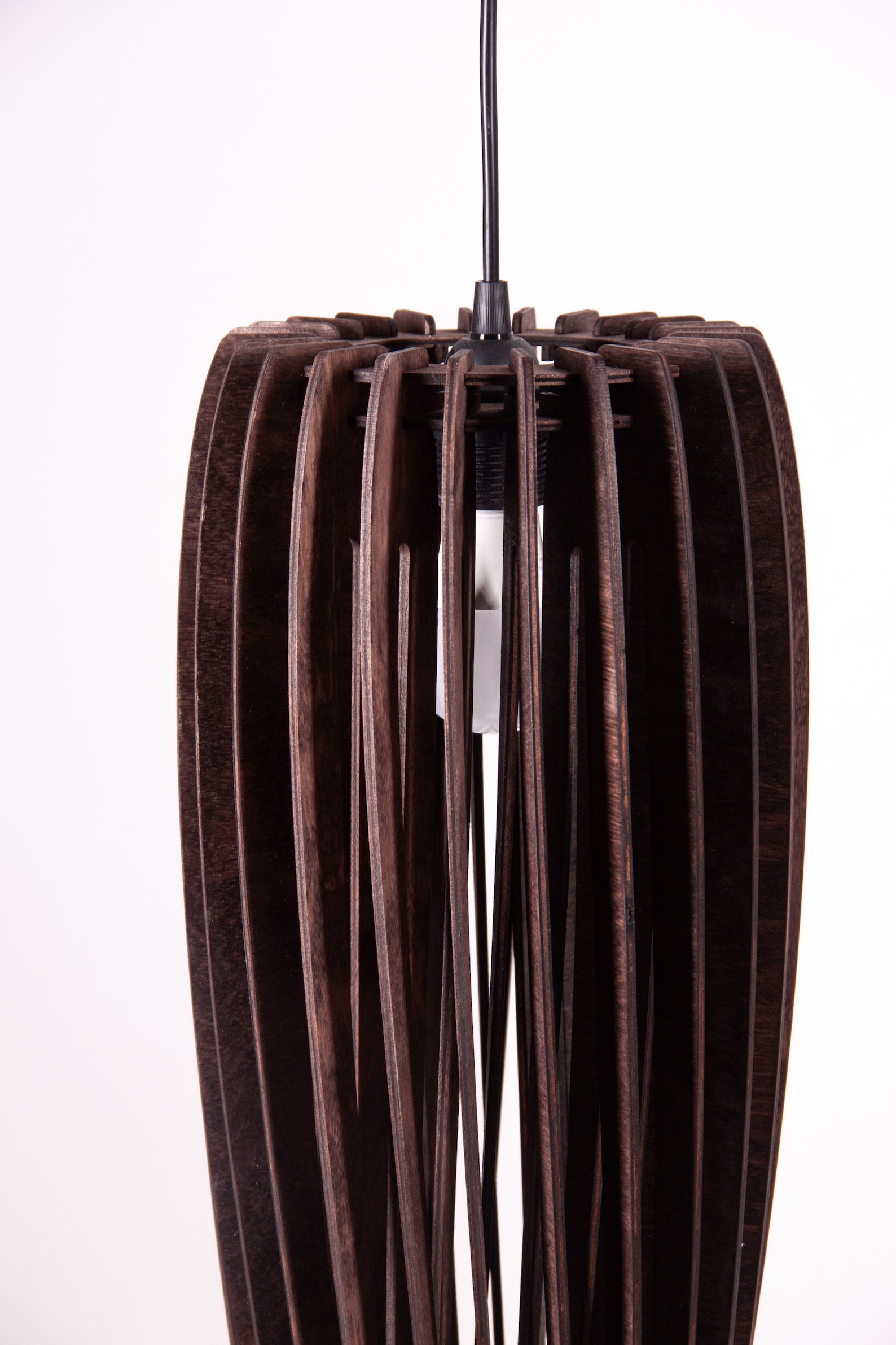 Hanging Wood Lighthanging Lamp Shadependant Light Shade Etsy UK