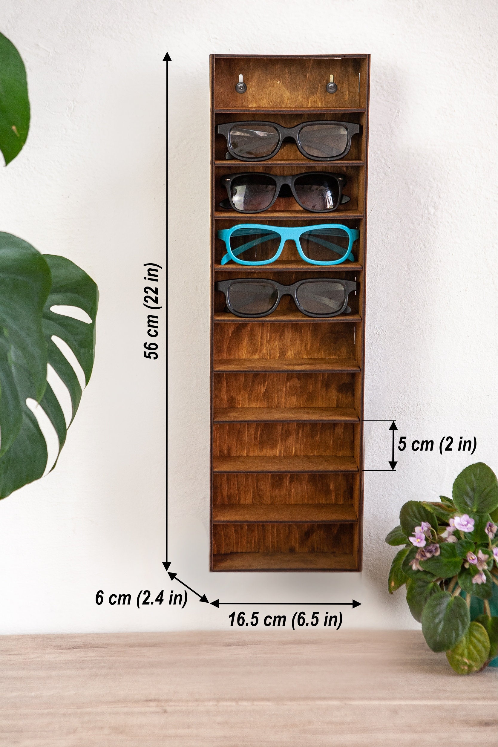 Daily Treasures Porte-Lunettes En Bois Cerf - Support Déco Animalier Pour Lunettes Et Papeterie