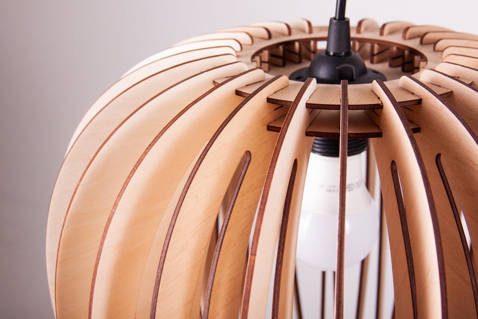 Wooden lamp shadeWood lamp shade pendantWood hanging lamp Etsy