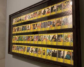 Trading card display shelf, Sports card display case, Sport cards stand, Sports card holder, Baseball card display, Cards organizer