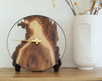 Solid Wood Clock, Wooden wall clock, Nature wall clock, Rustic Wall Clock, Frame clock, Aesthetic wall clock, Acrylic wall clock
