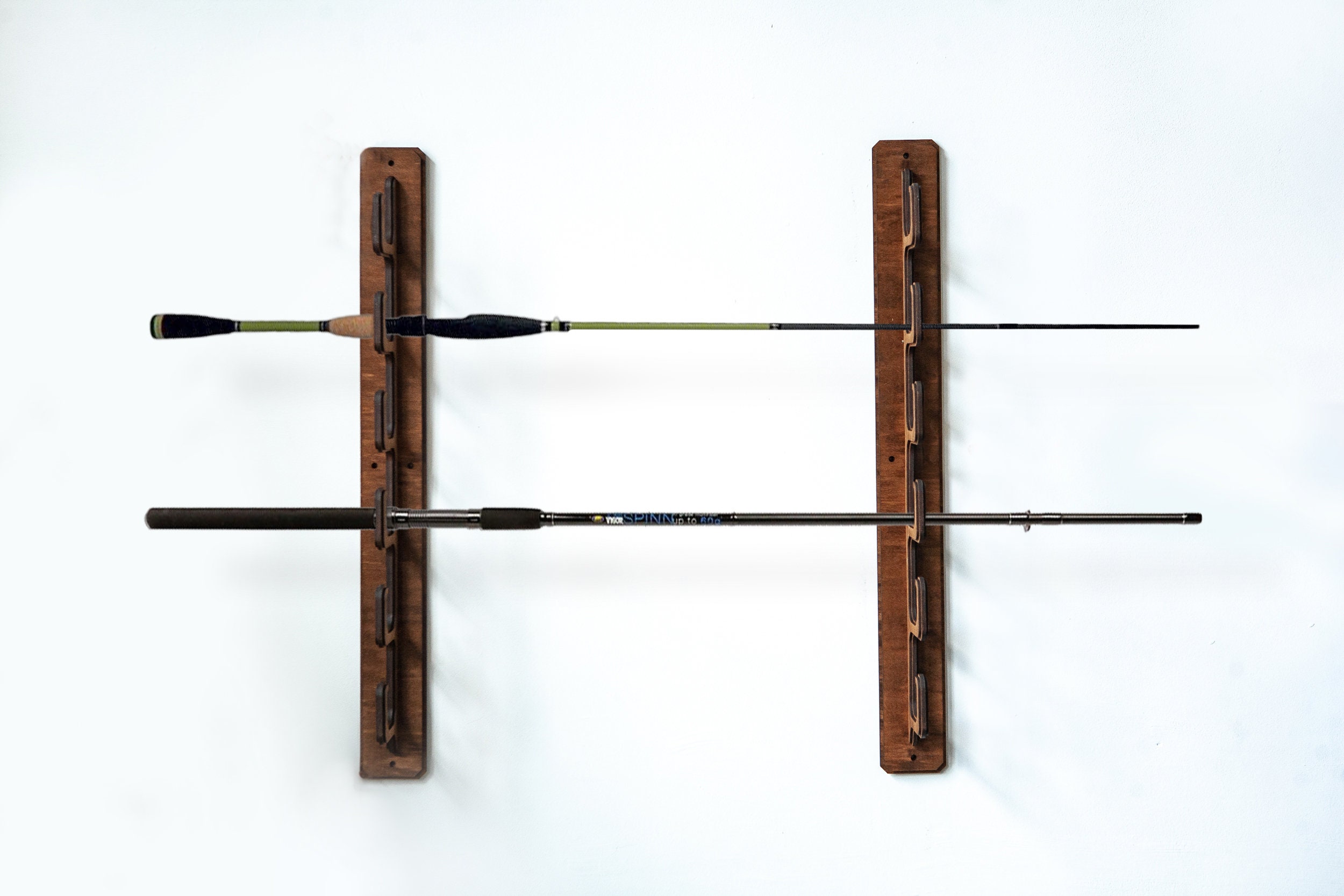 Wall Mounted Rod Rack Rod Holder Fishing Rack Fishing Rod Etsy