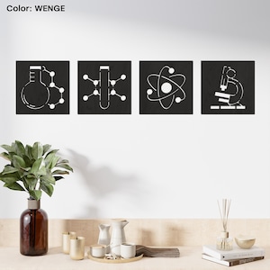 Science wall art for an office, Science wall decor set, Dna wall art, Test tube wall art, Science classroom decor, Science classroom art