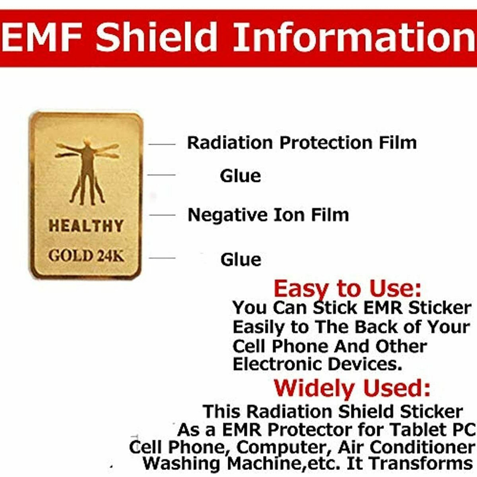 2Pcs EMF Protection Cell Phone Sticker Anti Radiation Etsy