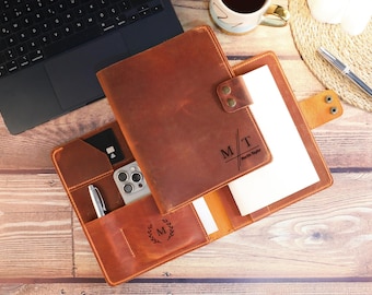 Portfolio personnalisé en cuir, portfolio personnalisé, portfolio rechargeable, portfolio personnalisé, cadeau fête des mères, cadeau personnalisé pour maman