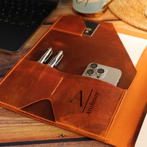 Personalisierte Ledermappe, benutzerdefinierte A4-Mappe, Wertschätzung für Mitarbeiter, personalisiertes Padfolio, Mitarbeitergeschenke, Firmengeschenk