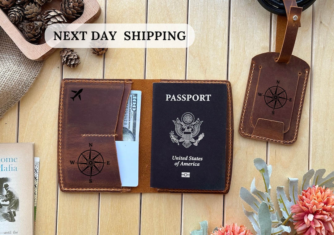 Personalized Leather Passport Cover Passport Holder Custom Etsy