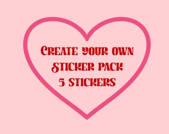 Wähle dein eigenes Stickerpack (5 Sticker)