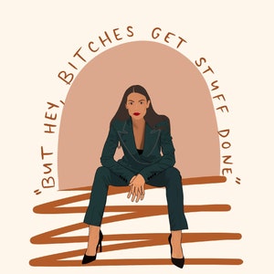 AOC | Alexandria Ocasio- Cortez Print | 5x7 / 8x10 / 8.5x11