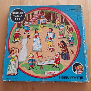 pussel vintage simplex Snövit