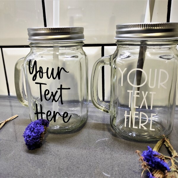 Mason Jar Straw Cups Etsy
