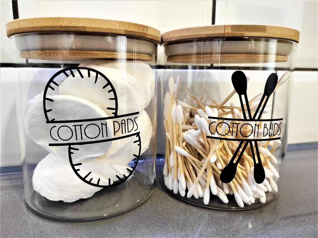 Cotton Pads Label Cotton Buds Label Etsy UK