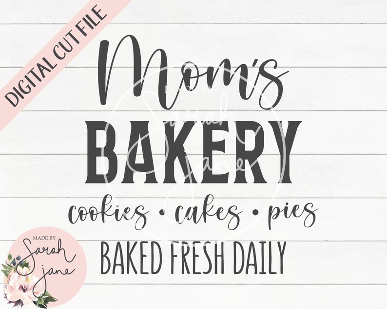 Moms Bakery SVG Digital File Bundle svg Dxf Eps Png - Etsy