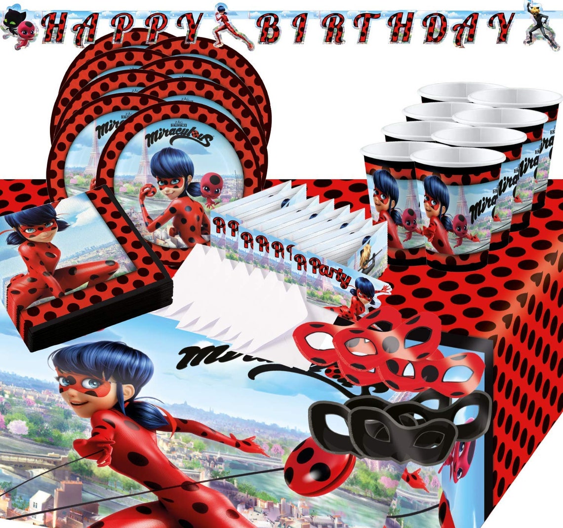Ladybug Marienkäfer Superheld /Miraculous Original Party Set | Etsy