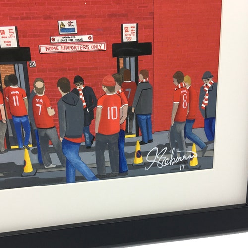 Barnsley FC, Oakwell Stadium. Framed, High Quality Football Memorabilia Giclee Art high quality Print. Ideal Gift For Any Barnsley Supporter.