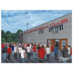 Steveage, Broadhall Way Stadium, Superior Poster, Wall Art Football Club FC, Gifts, Boro Supporters Memorabilia