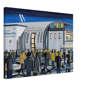 Slough, Arbour Pk Stadium Canvas Print. Wall Art Football Club FC Football Soccer Stadium Gifts, Supporters Memorabilia
