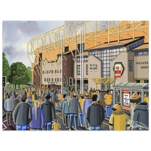 Wolverhampton Wolves, Molineux, Superior Poster, Wall Art Football Club FC, Gifts, Wanderers Supporters Memorabilia