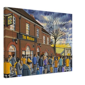 Wölfe, Wolverhampton, Molineux Leinwanddruck. Wall Art Football Club FC Fußball Stadion Geschenke, Wanderers Anhänger Erinnerungsstücke