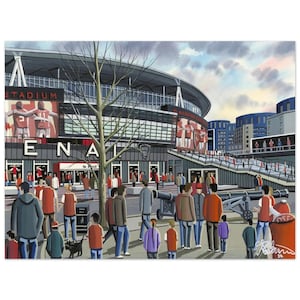 Arsenal, Standard Poster, Wall Art Football Club FC, Gifts, Arsenal Supporters Memorabilia
