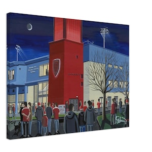 Hull, Craven Pk Stadium Canvas Print. Wall Art Rugby Club FC Rugby Stadium Gifts, Supporters KR Memorabilia