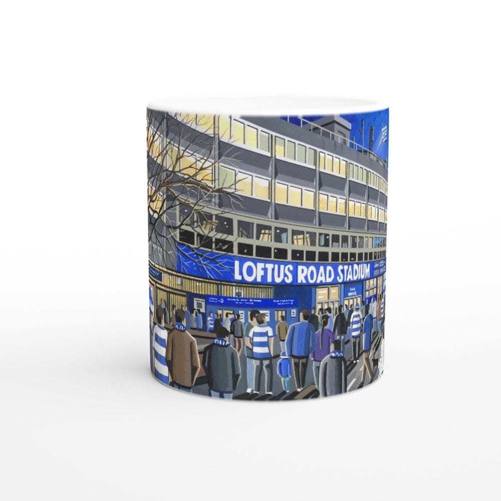 Tazza Personalizzata Queens Park Rangers QPR - Grande 325ml - Stampa Sublimatica Con Nome E Messaggio - Regalo Unico Per Fan