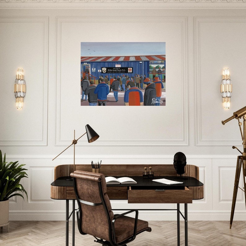 Aldershot, Recreation Ground. Premium Football Stadium Matte Paper