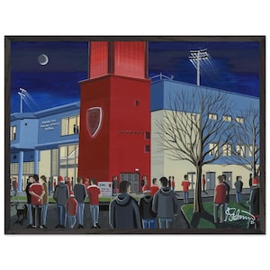 Hull, Craven Pk Rugby Stadium. Superior Wooden Framed Poster. Wall Art Rugby Club Rugby Stadium Gifts, KR Supporters Memorabilia
