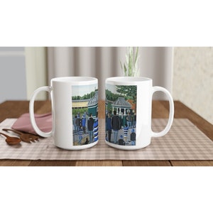 Bath, Recreation Ground Rugby Stadium White 15oz Ceramic Rugby Mug. Rugby Club FC Rugby Stadium Gifts, Bath Supporters Memorabilia