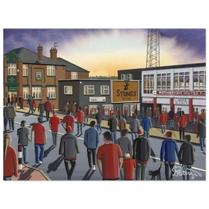 Rotherham, Retro Millmoor Stadium, Superior Poster, Wall Art Football Club FC, Gifts, United Utd Supporters Memorabilia