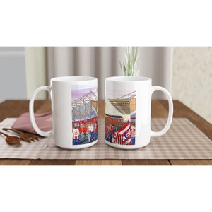 Stoke C, Fußball-Stadion Weißer 15 Unzen Fußballbecher aus Keramik. Football Club FC Fußball Fußball Geschenke, Stadtanhänger Erinnerungsstücke