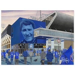 Ipswich, Portman Rd Stadium, Superior Poster, Wall Art Football Club FC, Gifts, Town Supporters Memorabilia