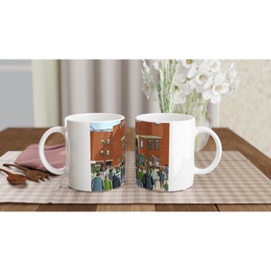 Celtic, Celtic Pk Stadium White 11oz Ceramic Football Mug. Football Club FC Football Soccer Gifts, Celtic Supporters Memorabilia
