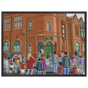 Salford, Salford Lads Club. City Art, Cityscape Superior Framed Poster With Museum-Quality Matte Paper.