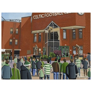 Celtic, Celtic Pk Stadium, Superior Poster, Wall Art Football Club FC, Gifts, Celts Supporters Memorabilia