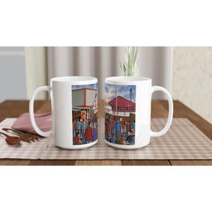 Crewe, Retro Gresty Road Stadium White 15oz Ceramic Football Mug. Football Club FC Football Soccer Gifts, Alexandra Supporters Memorabilia