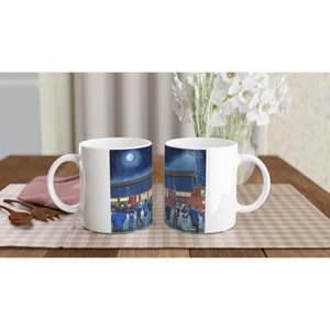 Peter Borough, London Rd Stadion Weiß 11oz Keramik Fußballbecher. Football Club FC Fußball Fußball Geschenke, United Utd Anhänger Erinnerungsstücke