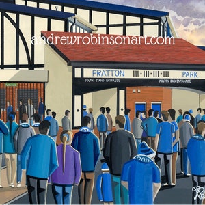Portsmouth, Fratton Pk Stadium, Standard Poster, Wall Art Football Club FC, Gifts, Pompey Supporters Memorabilia
